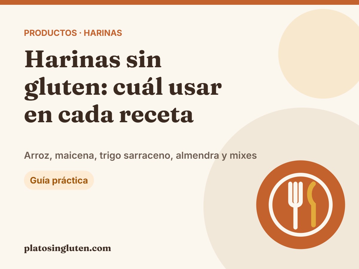 Harinas sin gluten – Plato Sin Gluten
