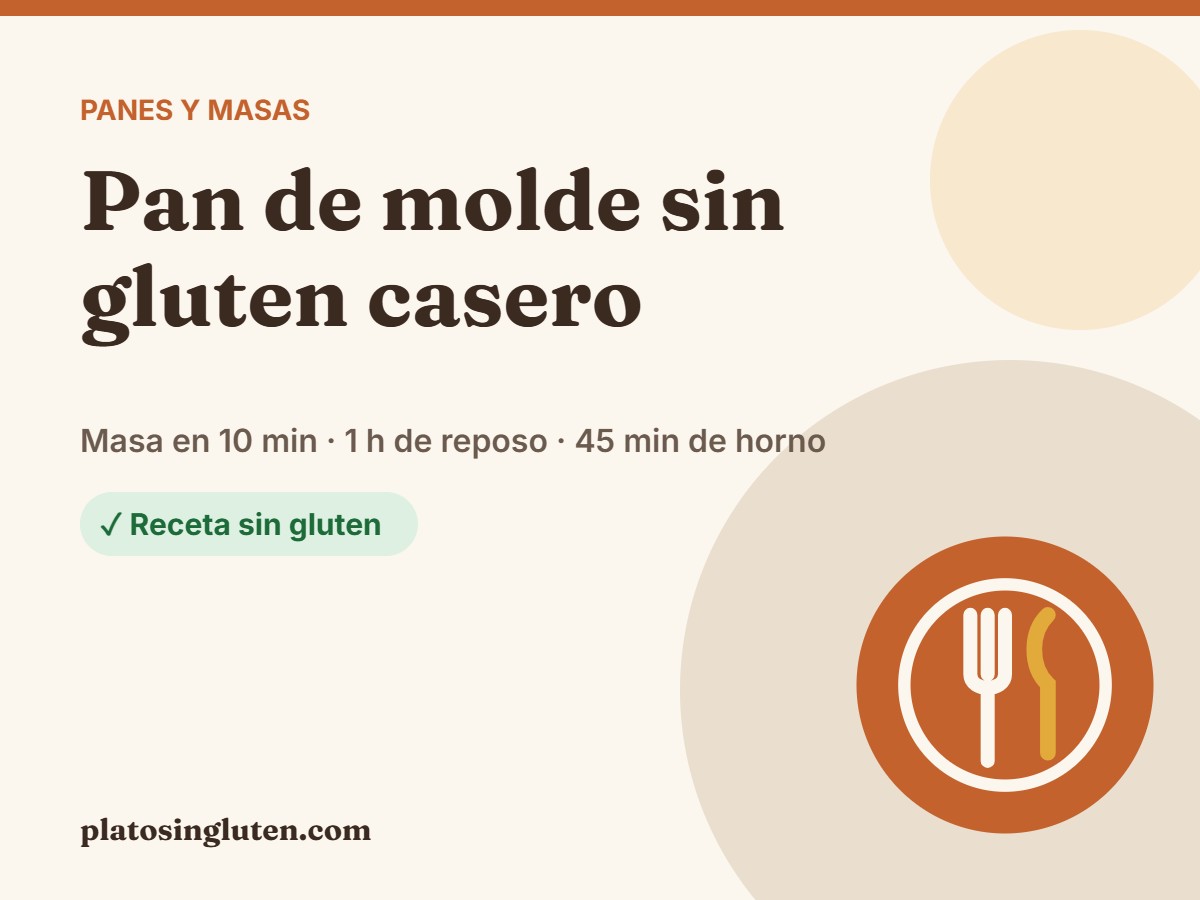 Pan de molde sin gluten casero – Plato Sin Gluten