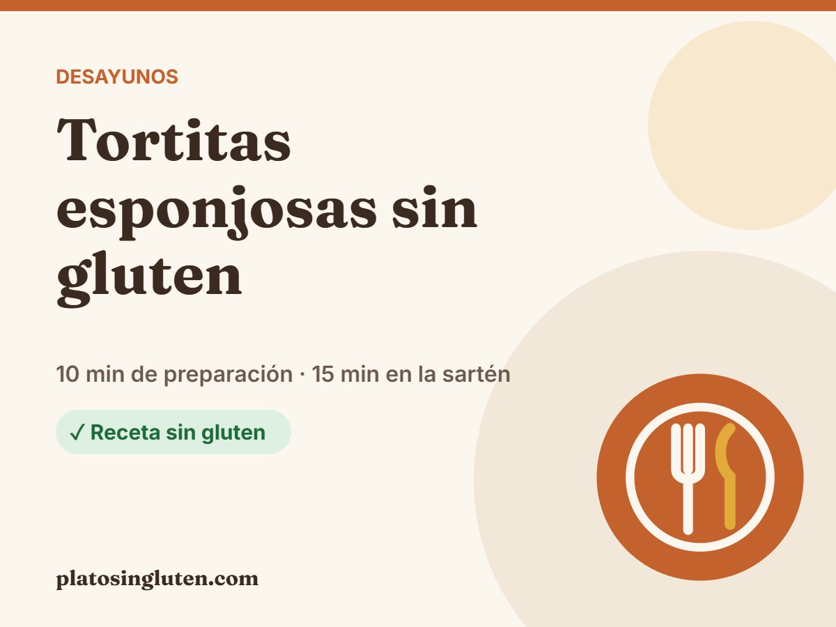 Tortitas esponjosas sin gluten – Plato Sin Gluten